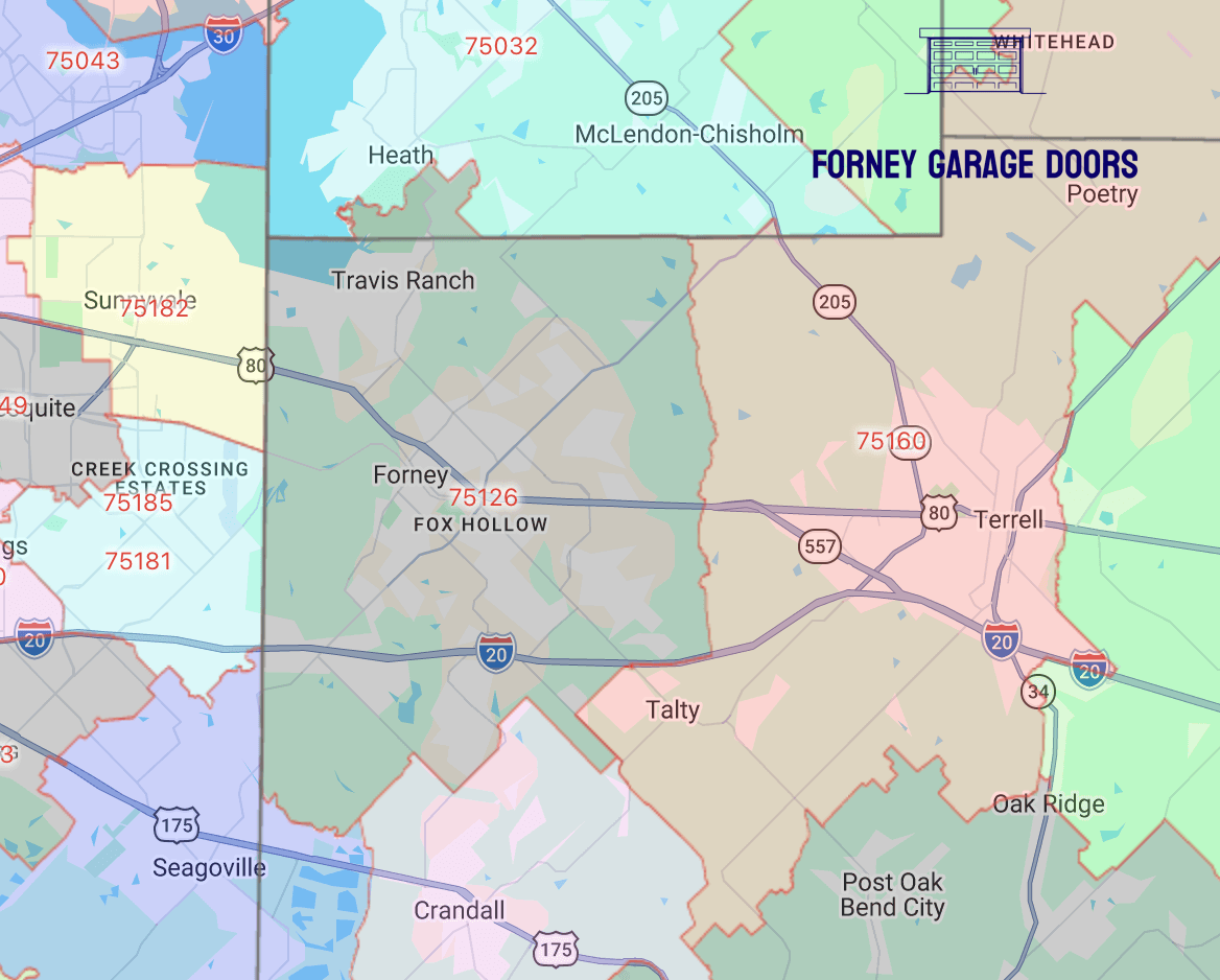 forney-texas-map